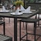Flash Furniture 32in Square Gray Wash Bar Height Poly Slat Table XU-HW1045-3232-GY-GG - alternate 4